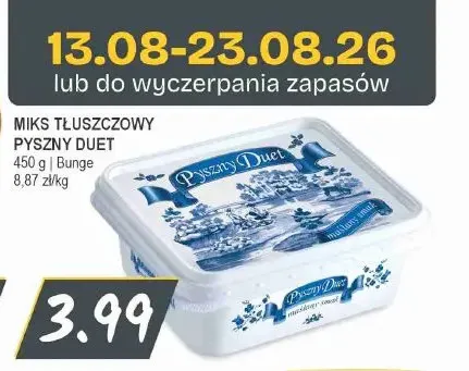 Miks tłuszczowy Pyszny Duet promocja w Słoneczko