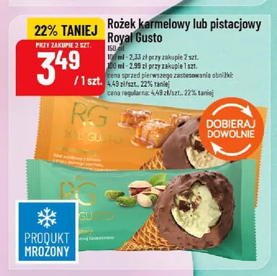 Rożek pistacjowy Royal Gusto promocja w POLOmarket