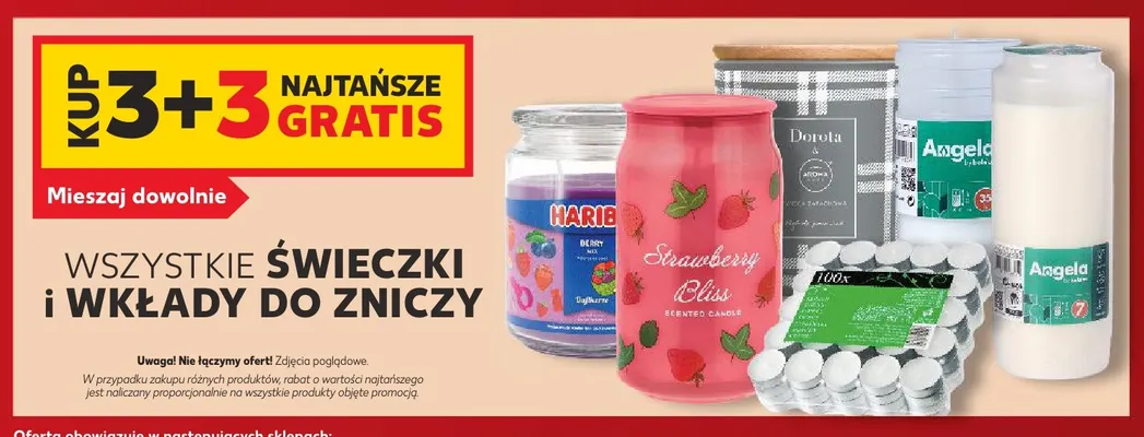 Świeczki i wkłady do zniczy promocja w Kaufland