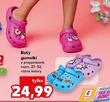 Buty gumolki z przypinkami rozm. 27-32 promocja w Kaufland