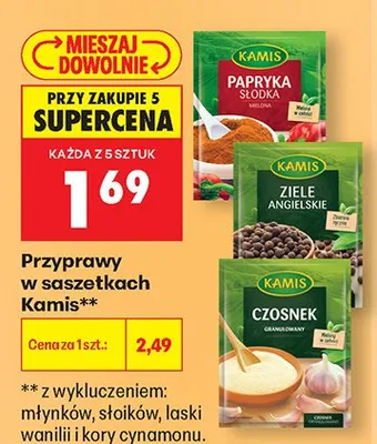 Przyprawa Papryka słodka mielona Kamis promocja w Biedronka