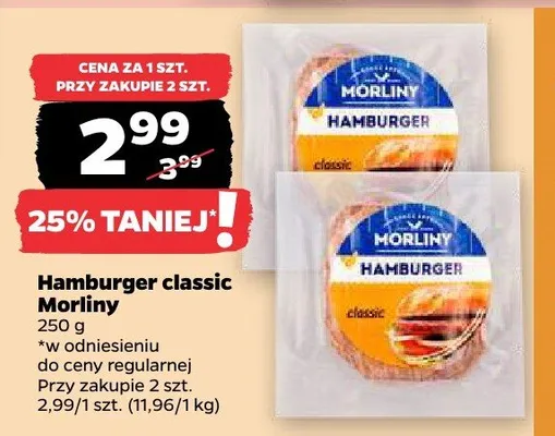 Hamburger classic Morliny promocja w Netto