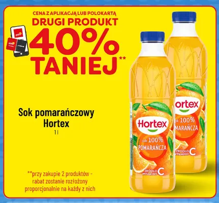 Sok pomarańczowy Hortex promocja w POLOmarket