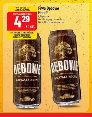 Piwo Dębowe Dojrzałe Mocne promocja w POLOmarket