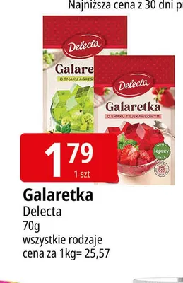 Galaretka Delecta promocja w Leclerc