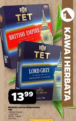 Herbata czarna ekspresowa British Empire promocja w Netto