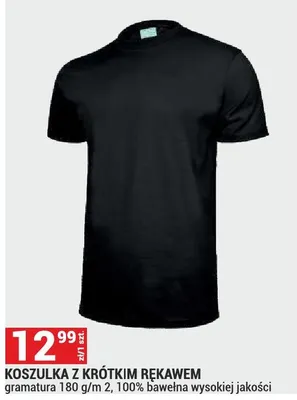 Koszulka z krótkim rękawem gramatura 180g/m2 100% bawełna promocja w Merkury Market