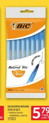 Długopisy Round Stic Classic BIC 8-pak promocja w Selgros