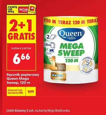 Ręcznik papierowy Mega Sweep promocja w Biedronka