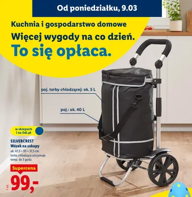 Wózek na zakupy Silvercrest promocja