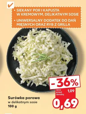Surówka porowa w delikatnym sosie promocja w Kaufland