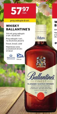 Whisky Ballantine's finest, brasil, wild promocja w Stokrotka
