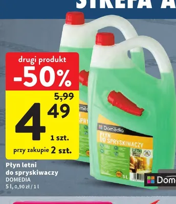 Płyn letni do spryskiwaczy Domédia promocja w Intermarche