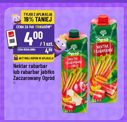 Nektar z rabarbaru i jabłek Zaczarowany Ogród promocja w POLOmarket