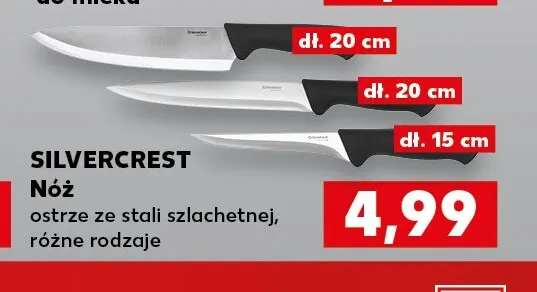 Nóż ze stali szlachetnej Silvercrest promocja w Kaufland