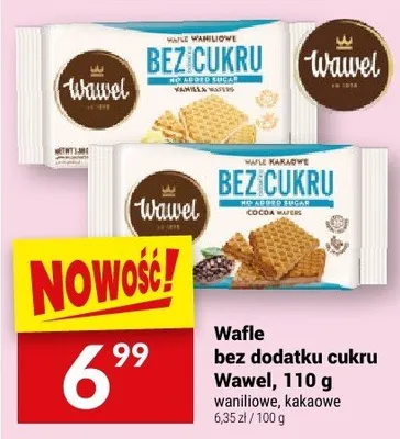 Wafle bez dodatku cukru promocja w Twój Market
