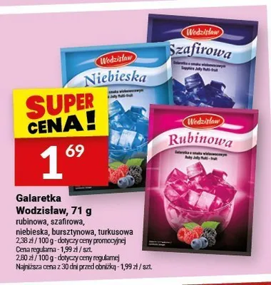 Galaretka Wodzisław bursztynowa promocja w Twój Market