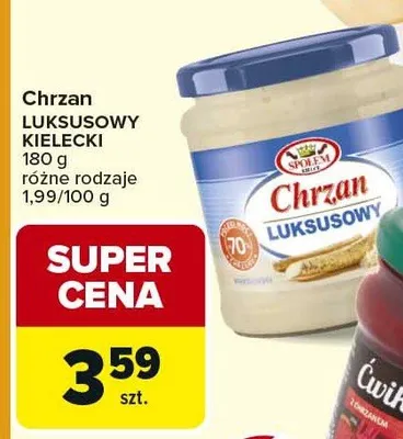 Chrzan luksusowy Kielecki promocja w Carrefour