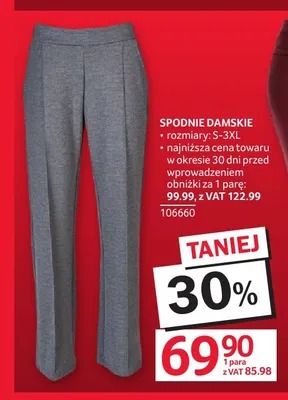Spodnie damskie promocja w Selgros