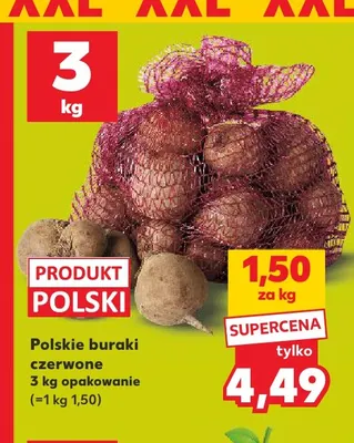 Polskie buraki czerwone promocja w Kaufland