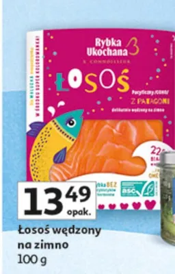 Łosoś wędzony na zimno promocja w Auchan