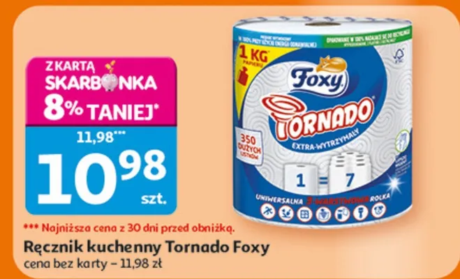Ręcznik kuchenny Tornado Foxy promocja w Auchan