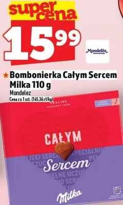 Bombonierka Całym Sercem Milka 110 g promocja w TOPAZ