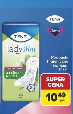 Podpaski higieniczne Tena Lady Slim Normal promocja w Carrefour