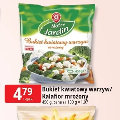 Bukiet kwiatowy warzyw mrożony Notre Jardin promocja w Leclerc