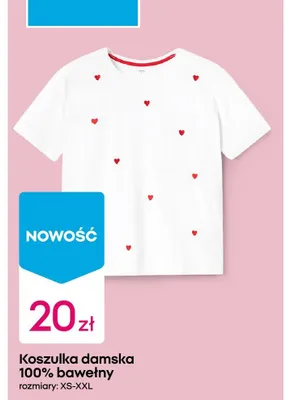 Koszulka damska 100% bawełny promocja w Pepco