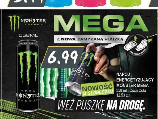 Napój energetyzujący Monster Mega promocja w Słoneczko