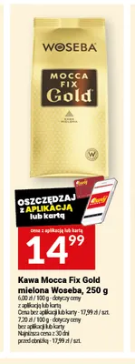 Kawa mielona Mocca Fix Gold Woseba promocja w Twój Market