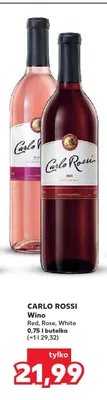 Wino białe Carlo Rossi White promocja w Kaufland
