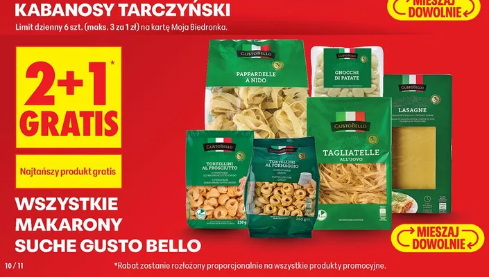 Makaron Pappardelle a Nido GustoBello promocja w Biedronka