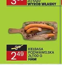 Kiełbasa podwawelska Ham promocja w Wafelek