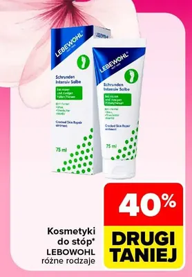 Kosmetyki do stóp Lebewohl promocja w Carrefour