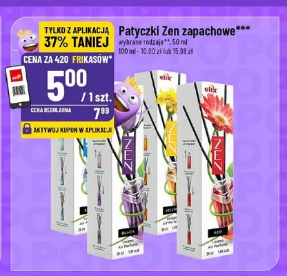 Patyczki zapachowe Elix Zen Black promocja w POLOmarket