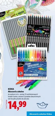 Pisaki dwustronne Kidea promocja w Lidl