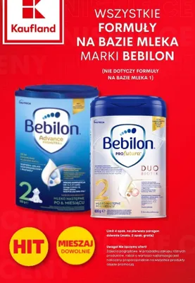 Mleko następne Bebilon Advance Pronutra 2 promocja w Kaufland