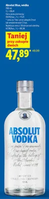 Wódka Absolut elyx promocja w Lidl