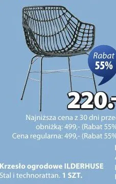 Krzesło ogrodowe składane promocja w Jysk