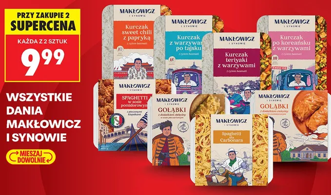 Gołąbki z dodatkiem cielęciny w sosie pomidorowym Makłowicz i Synowie promocja w Biedronka