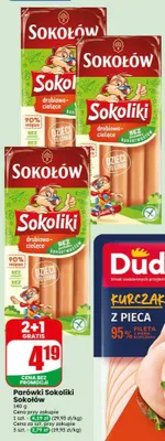 Parówki Sokoliki Sokołów promocja w Dino