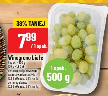 Winogrono białe promocja w POLOmarket