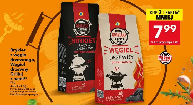 Węgiel drzewny promocja w LEWIATAN