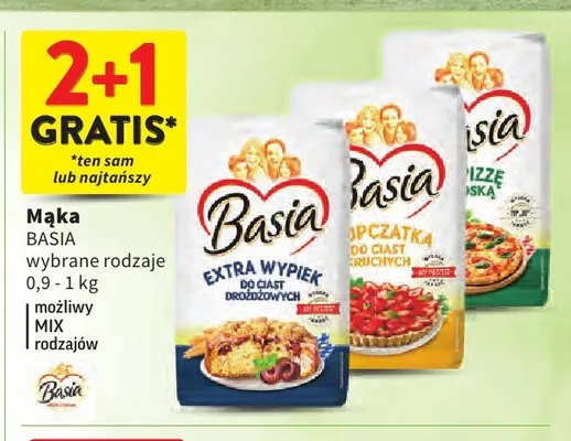 Mąka Basia Pizza Włoska promocja w Intermarche
