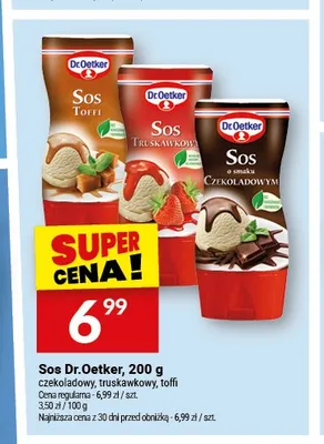 Sos truskawkowy Dr. Oetker promocja w Twój Market
