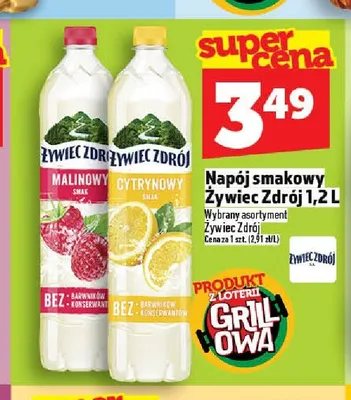 Napój smakowy Żywiec Zdrój Malinowy promocja w TOPAZ