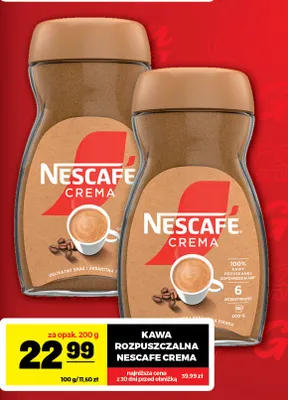 Kawa rozpuszczalna Nescafe Crema promocja w Gram Market