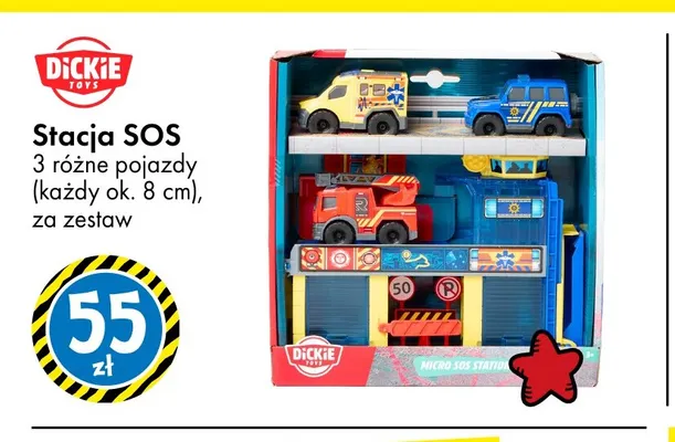 Stacja SOS Dickie Toys promocja w Tedi